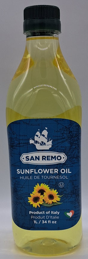 San Remo Sunflower Oil 1L