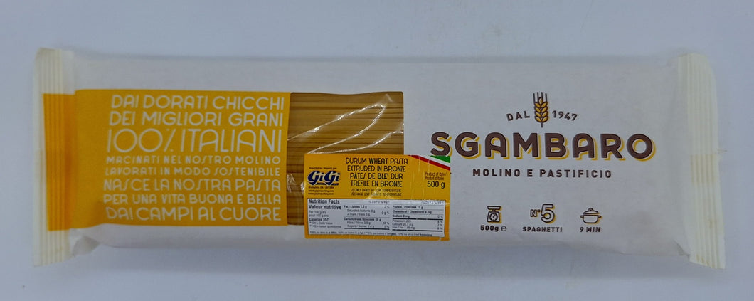 Sgambaro Durm Wheat Spaghetti Pasta N.5 500g