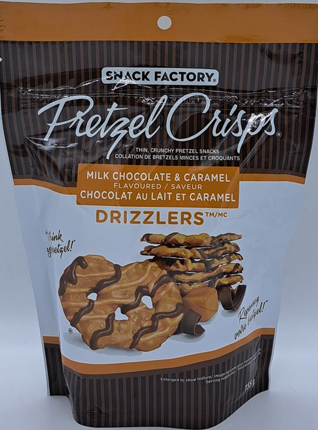 Snack Factory Pretzel Crisps - Milk Chocolate & Caramel 155g