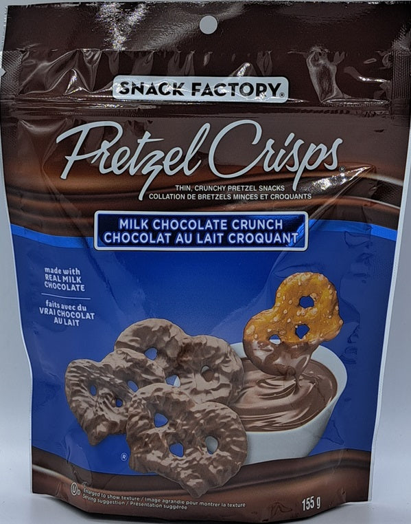 Snack Factory Pretzel Crisps - Milk Chocolate Crunch 155g