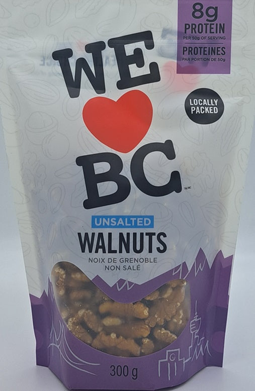We Love BC Unsalted Walnuts 300g