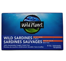 Load image into Gallery viewer, Wild Planet Wild Sardines In Water 125g

