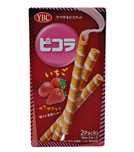Load image into Gallery viewer, YBC Piocola Strawberry Wafer Sticks 49g
