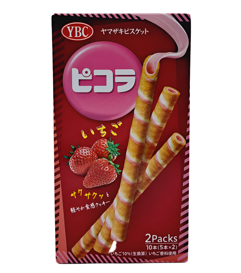 YBC Piocola Strawberry Wafer Sticks 49g