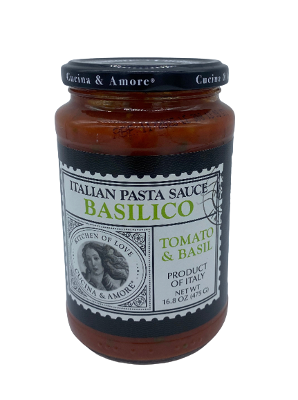 Cucina & Amore Tomato Basil Pasta Sauce 475g