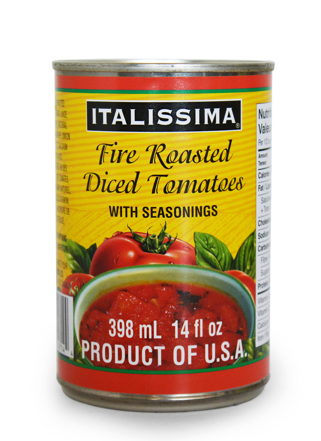 Italissima Fire Roasted Diced Tomatoes 398 ml