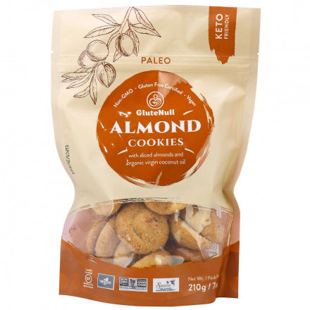 GluteNull Keto Gluten-Free Almond Cookies 210g