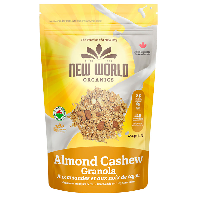 New World Organics Granola Almond Cashew 1LB