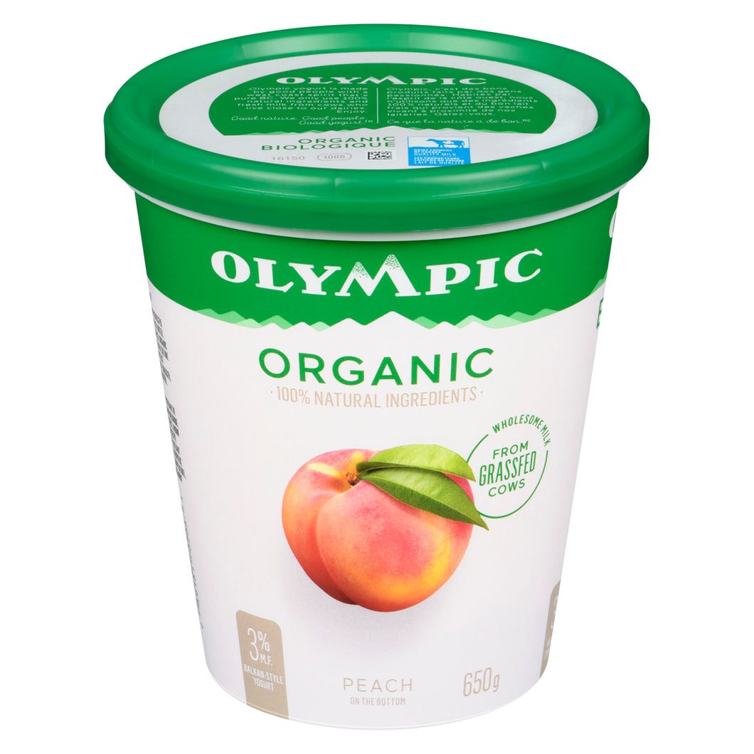 Olympic Organic Peach Yogurt