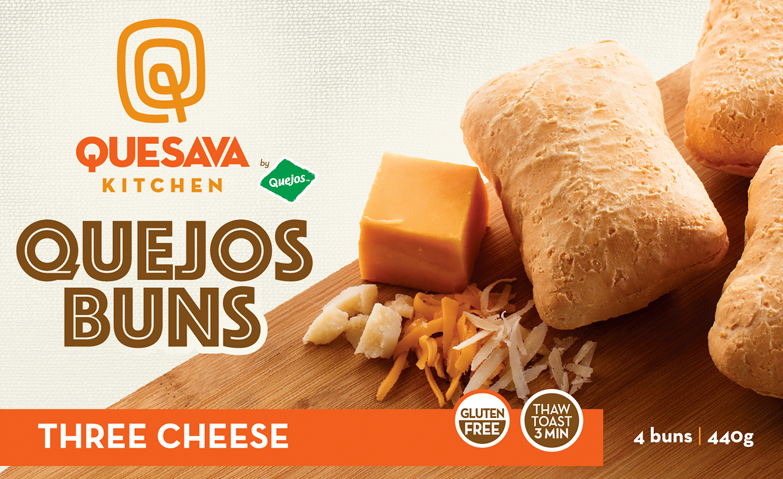 Quesava Gluten-Free Three Cheese Buns